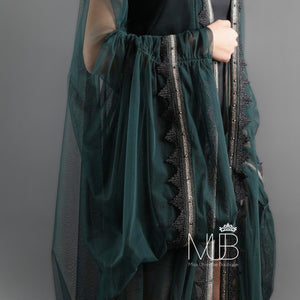 Luma Green Bisht Abaya