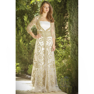 Rama Gold Swirls Kaftan