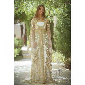 Seleen Golden Drape Kaftan