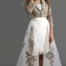 Load image into Gallery viewer, Haya Gold Tulle Jacket Dress