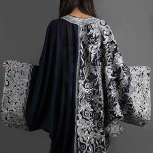 Lina Embroidered Kimono Abaya