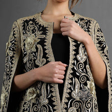 Load image into Gallery viewer, Aya Velvet Cape Jacket