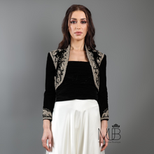 Load image into Gallery viewer, Raya Velvet  Bolero Jacket