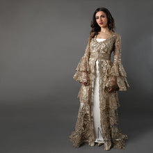 Load image into Gallery viewer, Sana Gold Layered Kaftan